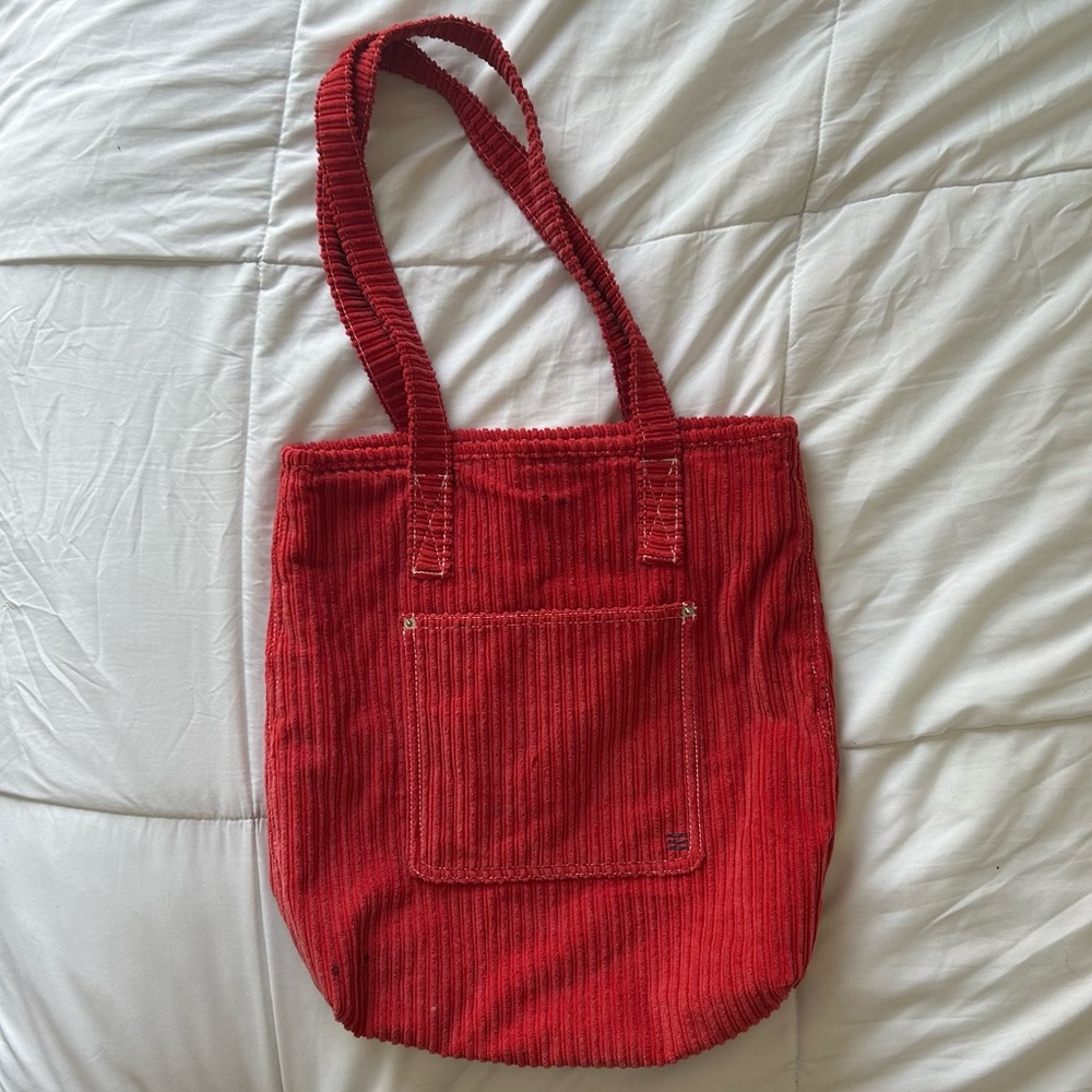 Urban Outfitters BDG Red Corduroy Tote Bag